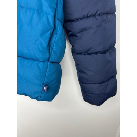 Gap Kid's ColdControl Max Puffer Coat Colorblock ~ Size M - Picture 2 of 5